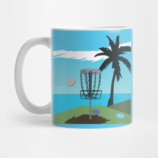 Disc Golf on a Tropical Island Mug